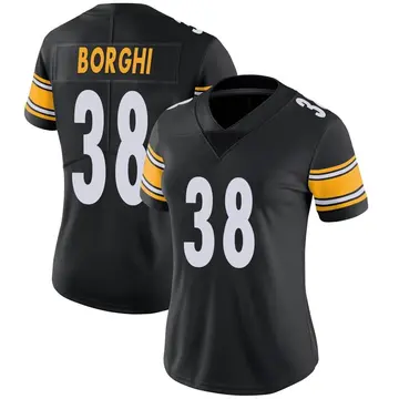 Nike Max Borghi Women's Limited Pittsburgh Steelers Black Team Color Vapor Untouchable Jersey