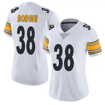 Nike Max Borghi Women's Limited Pittsburgh Steelers White Vapor Untouchable Jersey