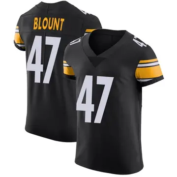 Nike Mel Blount Men's Elite Pittsburgh Steelers Black Team Color Vapor Untouchable Jersey