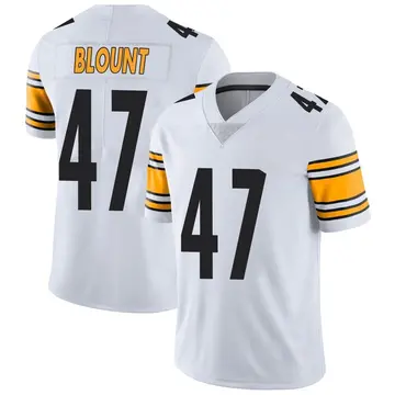 Nike Mel Blount Men's Limited Pittsburgh Steelers White Vapor Untouchable Jersey