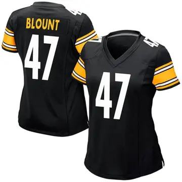 Nike Mel Blount Women's Game Pittsburgh Steelers Black Team Color Jersey
