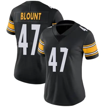 Nike Mel Blount Women's Limited Pittsburgh Steelers Black Team Color Vapor Untouchable Jersey