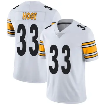 Nike Merril Hoge Men's Limited Pittsburgh Steelers White Vapor Untouchable Jersey