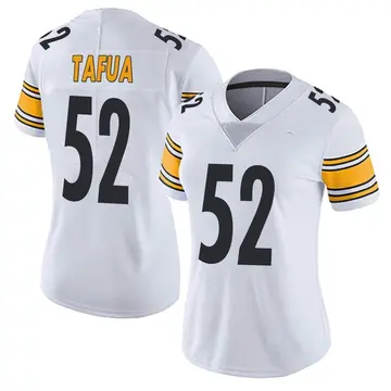 Nike Mika Tafua Women's Limited Pittsburgh Steelers White Vapor Untouchable Jersey