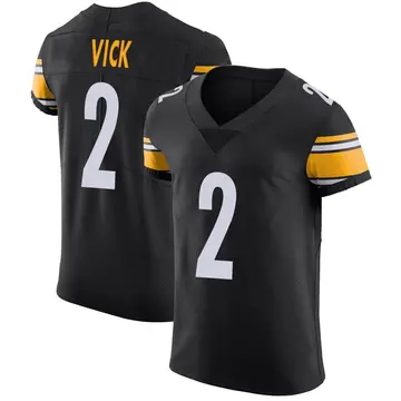 Nike Mike Vick Men's Elite Pittsburgh Steelers Black Team Color Vapor Untouchable Jersey