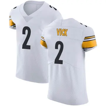 Nike Mike Vick Men's Elite Pittsburgh Steelers White Vapor Untouchable Jersey
