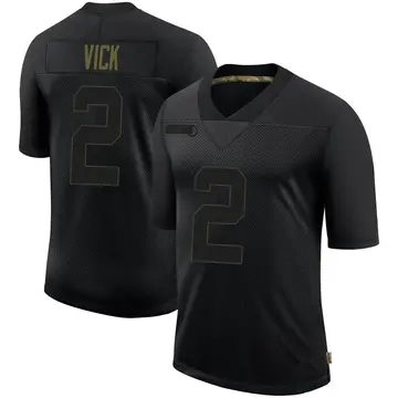 Nike Mike Vick Men's Limited Pittsburgh Steelers Black 2020 Salute To Service Jersey