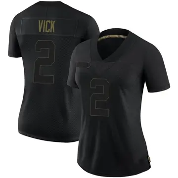 Nike Mike Vick Women's Limited Pittsburgh Steelers Black 2020 Salute To Service Jersey