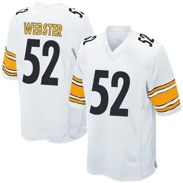 Nike Mike Webster Men's Game Pittsburgh Steelers White Jersey