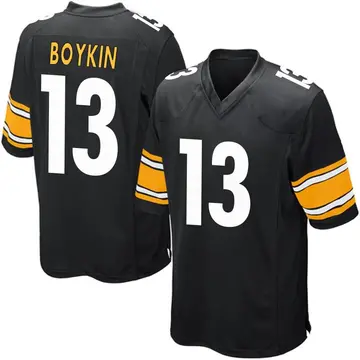 Nike Miles Boykin Youth Game Pittsburgh Steelers Black Team Color Jersey