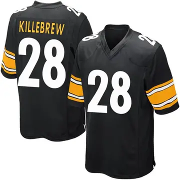 Nike Miles Killebrew Men's Game Pittsburgh Steelers Black Team Color Jersey