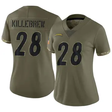 Nike Miles Killebrew Women's Limited Pittsburgh Steelers Olive 2022 Salute To Service Jersey