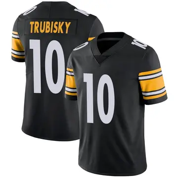 Nike Mitch Trubisky Men's Limited Pittsburgh Steelers Black Team Color Vapor Untouchable Jersey