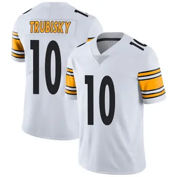 Nike Mitch Trubisky Men's Limited Pittsburgh Steelers White Vapor Untouchable Jersey