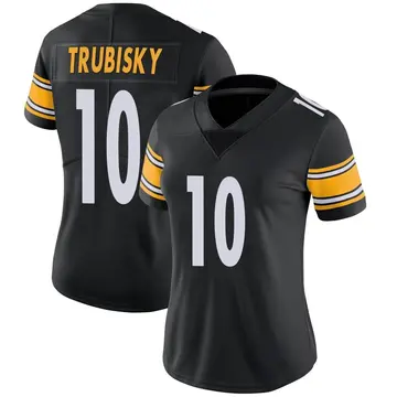 Nike Mitch Trubisky Women's Limited Pittsburgh Steelers Black Team Color Vapor Untouchable Jersey