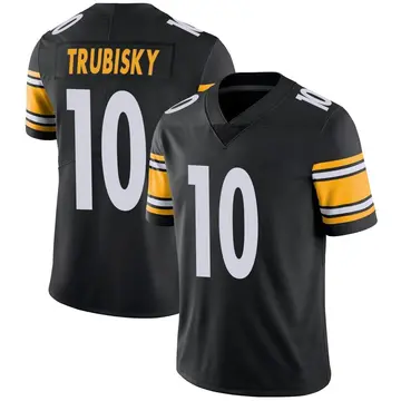 Nike Mitch Trubisky Youth Limited Pittsburgh Steelers Black Team Color Vapor Untouchable Jersey