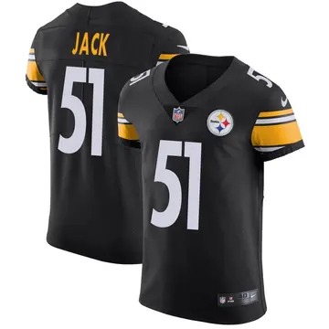 Nike Myles Jack Men's Elite Pittsburgh Steelers Black Team Color Vapor Untouchable Jersey