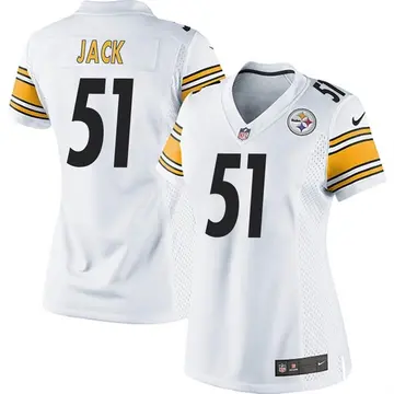 Nike Myles Jack Women's Game Pittsburgh Steelers White Jersey
