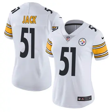 Nike Myles Jack Women's Limited Pittsburgh Steelers White Vapor Untouchable Jersey