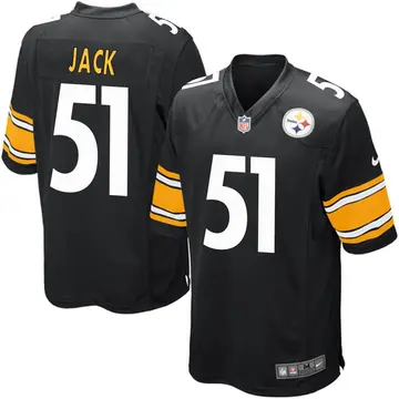 Nike Myles Jack Youth Game Pittsburgh Steelers Black Team Color Jersey