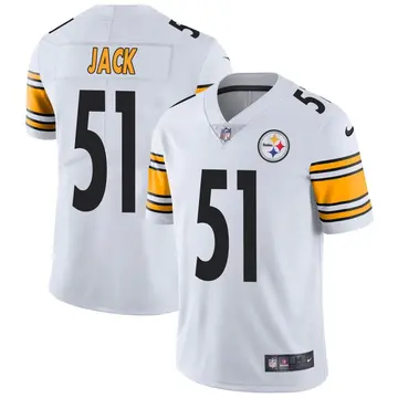 Nike Myles Jack Youth Limited Pittsburgh Steelers White Vapor Untouchable Jersey