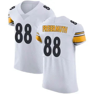 Nike Pat Freiermuth Men's Elite Pittsburgh Steelers White Vapor Untouchable Jersey