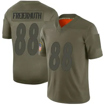 Nike Pat Freiermuth Men's Limited Pittsburgh Steelers Camo 2019 Salute to Service Jersey