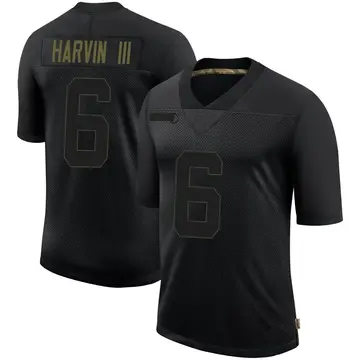 Nike Pressley Harvin III Youth Limited Pittsburgh Steelers Black 2020 Salute To Service Jersey