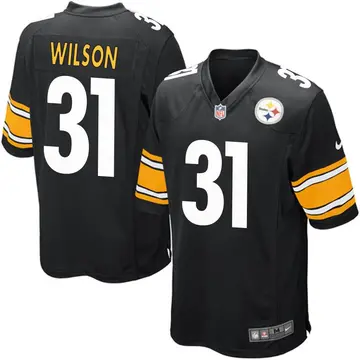 Nike Quincy Wilson Youth Game Pittsburgh Steelers Black Team Color Jersey