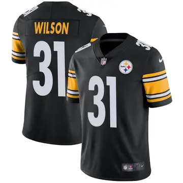 Nike Quincy Wilson Youth Limited Pittsburgh Steelers Black Team Color Vapor Untouchable Jersey