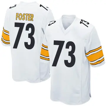 Nike Ramon Foster Men's Game Pittsburgh Steelers White Jersey