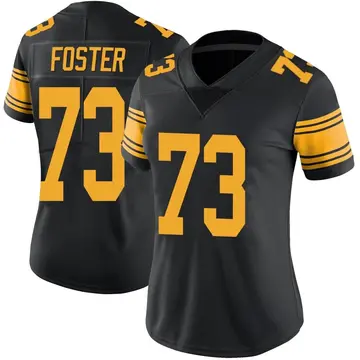 Nike Ramon Foster Women's Limited Pittsburgh Steelers Black Color Rush Jersey