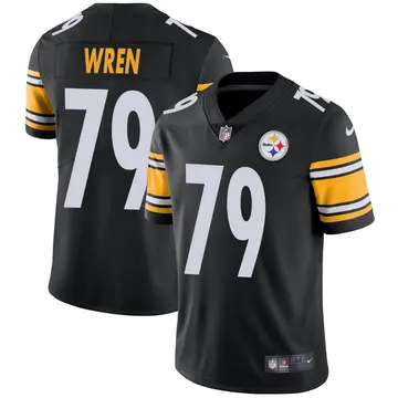 Nike Renell Wren Men's Limited Pittsburgh Steelers Black Team Color Vapor Untouchable Jersey