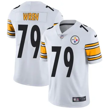 Nike Renell Wren Men's Limited Pittsburgh Steelers White Vapor Untouchable Jersey