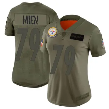 Nike Renell Wren Women's Limited Pittsburgh Steelers Camo 2019 Salute to Service Jersey
