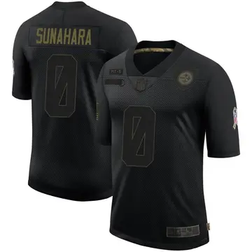Nike Rex Sunahara Men's Limited Pittsburgh Steelers Black 2020 Salute To Service Jersey