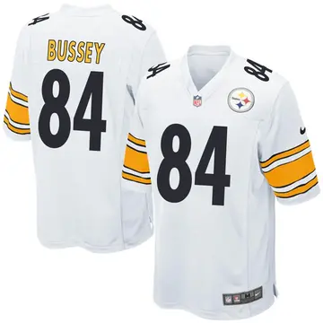 Nike Rico Bussey Men's Game Pittsburgh Steelers White Jersey
