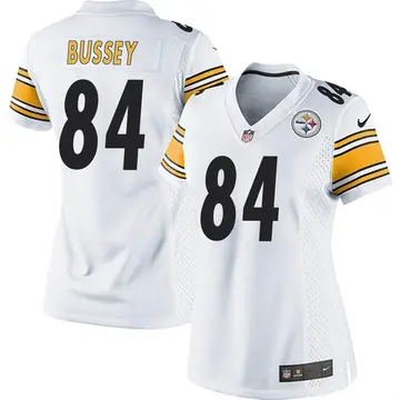 Nike Rico Bussey Women's Game Pittsburgh Steelers White Jersey