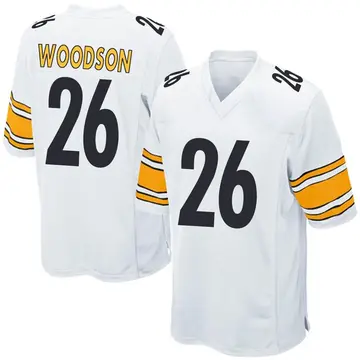 Nike Rod Woodson Men's Game Pittsburgh Steelers White Jersey