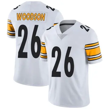 Nike Rod Woodson Men's Limited Pittsburgh Steelers White Vapor Untouchable Jersey