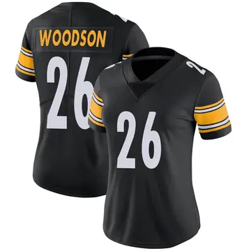 Nike Rod Woodson Women's Limited Pittsburgh Steelers Black Team Color Vapor Untouchable Jersey