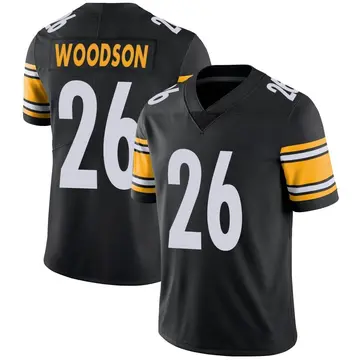 Nike Rod Woodson Youth Limited Pittsburgh Steelers Black Team Color Vapor Untouchable Jersey