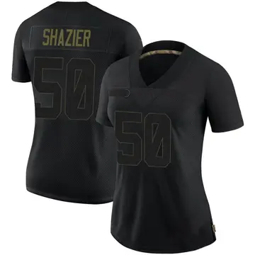 Nike Ryan Shazier Women's Limited Pittsburgh Steelers Black 2020 Salute To Service Jersey