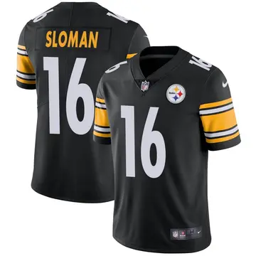 Nike Sam Sloman Men's Limited Pittsburgh Steelers Black Team Color Vapor Untouchable Jersey