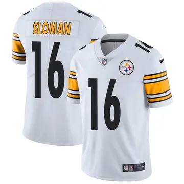 Nike Sam Sloman Youth Limited Pittsburgh Steelers White Vapor Untouchable Jersey