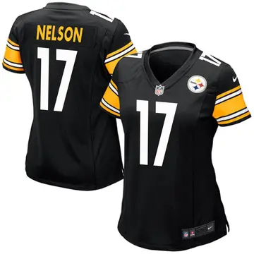 Nike Scott Nelson Women's Game Pittsburgh Steelers Black Team Color Jersey