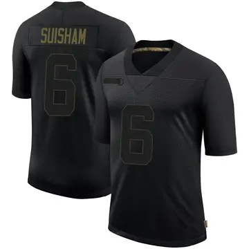 Nike Shaun Suisham Men's Limited Pittsburgh Steelers Black 2020 Salute To Service Jersey