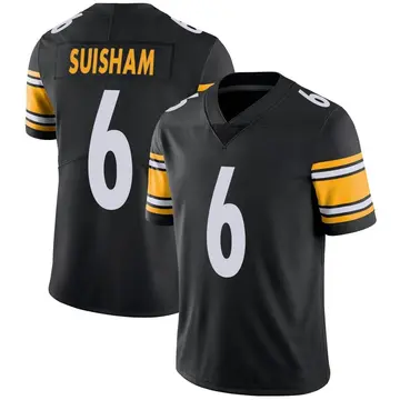 Nike Shaun Suisham Men's Limited Pittsburgh Steelers Black Team Color Vapor Untouchable Jersey