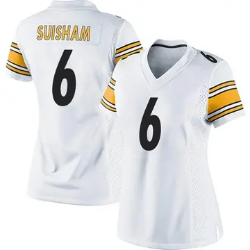 Nike Shaun Suisham Women's Game Pittsburgh Steelers White Jersey