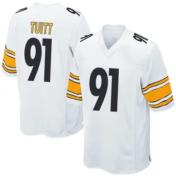 Nike Stephon Tuitt Men's Game Pittsburgh Steelers White Jersey